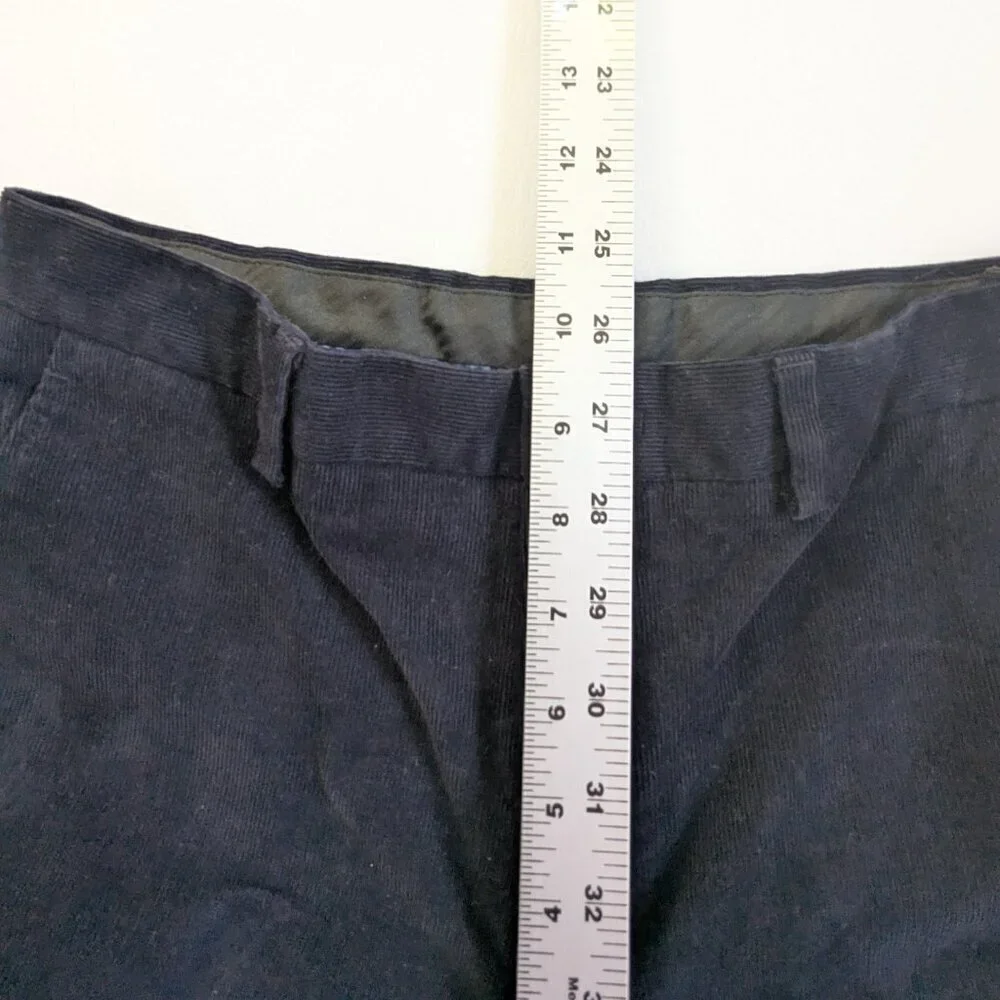B By Brooks Brothers Big Boys Baccent 16R Corduroy Pants Navy Adjustable Waist
